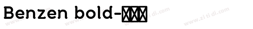 Benzen bold字体转换